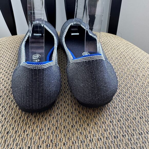 Rothy's The Flat Round Toe Grey Ballet Flat Shoes Size 8 - Picture 4 of 11